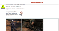 Desktop Screenshot of alireza.khademi.com